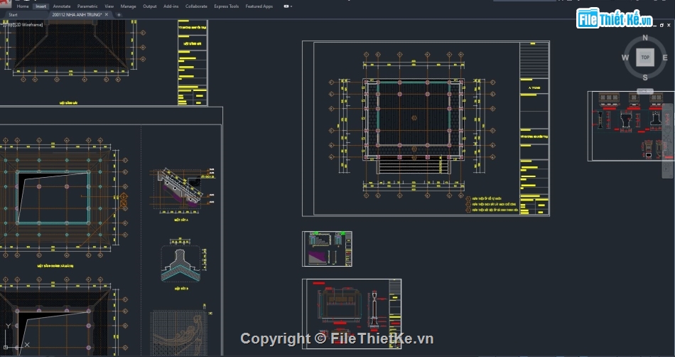 Nhà thờ họ,File cad thiết kế nhà thờ họ,file cad nhà thờ họ,bản vẽ nhà thờ họ,File sketchup nhà thờ họ